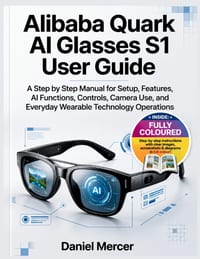 Alibaba Quark AI Glasses S1 User Guide 2026: A step by step Manual for Setup, Features, AI Functions, Controls, Camera Use, and Everyday Wearable Tech cover