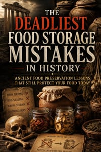 The Deadliest Food Storage Mistakes in History: Ancient Food Preservation Lessons That Still Protect Your Food Today cover