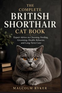 The Complete British Shorthair Cat Book: Expert Advice on Choosing, Feeding, Grooming, Health, Behavior, and Long-Term Care cover