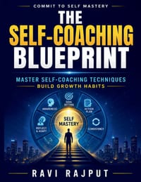 The Self-Coaching Blueprint: Goal-setting roadmap Self-leadership skills Vision and mission guide Time management mastery Sustainable personal develop cover