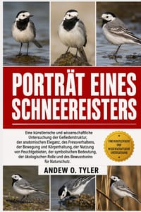 Porträt Eines Schneereisters: Eine künstlerische und wissenschaftliche Untersuchung der Gefiederstruktur, der anatomischen Eleganz, des Fressverhalten cover