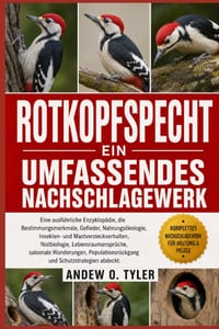 Rotkopfspecht: Eine ausführliche Enzyklopädie, die Bestimmungsmerkmale, Gefieder, Nahrungsökologie, Insekten- und Mastversteckverhalten, Nistbiologie, cover