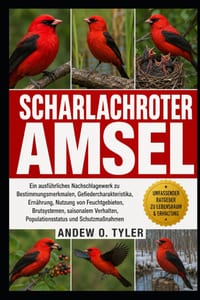Scharlachroter Amsel: Ein ausführliches Nachschlagewerk zu Bestimmungsmerkmalen, Gefiedercharakteristika, Ernährung, Nutzung von Feuchtgebieten, Bruts cover