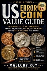 US Error Coin Value Guide: The Complete Collector's Handbook to Identifying, Grading, Pricing, and Profiting from Rare & Valuable Mint Errors cover