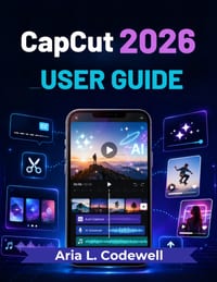 CapCut 2026 User Guide: Simple Lessons for AI Video Creation, Reels, Shorts, Auto Captions, Templates, Effects, and Social Media Growth cover