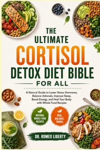 The Ultimate Cortisol Detox Diet Bible for All: A Natural Guide to Lower Stress Hormones, Balance Adrenals, Improve Sleep, Boost Energy, and Heal Your cover