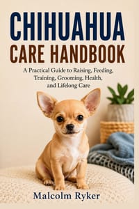 Chihuahua Care Handbook: A Practical Guide to Raising, Feeding, Training, Grooming, Health, and Lifelong Care cover