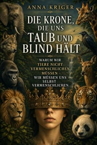 Die Krone, Die Uns Taub Und Blind Hält: Warum Wir Tiere Nicht Vermenschlichen Müssen - Wir Müssen Uns Selbst Vermenschlichen cover
