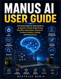Manus AI User Guide: A Practical Step-by-Step Guide to AI Agents, Prompt Engineering, Workflow Automation, Research, Content Creation, Coding, and Pro cover