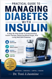 Practical Guide to Managing Diabetes with Insulin: A Step-By-Step Guide To Understanding Insulin Therapy, Balancing Blood Sugar, And Living Well With cover