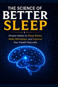 The Science of Better Sleep: Simple Habits to Sleep Better, Wake Refreshed, and Improve Your Health Naturally cover