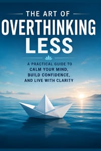 The Art of Overthinking Less: A Practical Guide to Calm Your Mind, Build Confidence, and Live with Clarity cover
