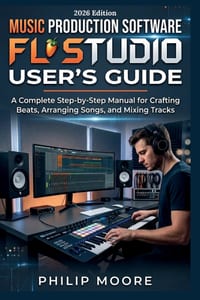 Music Production Software FL Studio User's Guide: A Complete Step-by-Step Manual for Crafting Beats, Arranging Songs, and Mixing Tracks cover