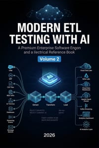 Modern Etl Testing with AI: Cloud Data Platforms, Big Data, Streaming, Enterprise Pipelines & Interview Preparation - VOLUME 2 cover
