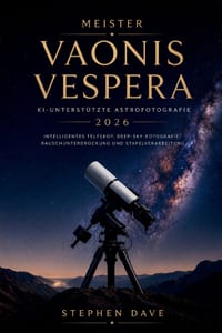 Meister Vaonis Vespera Ki-Unterstützte Astrofotografie 2026: Intelligentes Teleskop, Deep-Sky-Fotografie, Rauschunterdrückung und Stapelverarbeitung cover