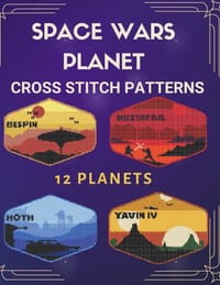 Space Wars Planet Cross Stitch Patterns: 12 Planets cover