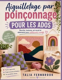 Aiguilletage par poinçonnage POUR LES ADOS: Boucles, textures, art mural et vêtements pour adolescents créatifs cover