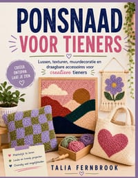 Ponsnaad Voor Tieners: Lussen, texturen, muurdecoratie en draagbare accessoires voor creatieve tieners cover