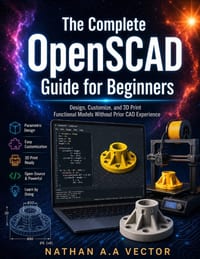 The Complete OpenSCAD Guide for Beginners: Design, Customize, and 3D Print Functional Models Without Prior CAD Experience cover