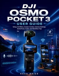 Dji Osmo Pocket 3 User Guide: Setup, DJI Mimo, Creator Combo, Camera Settings, ActiveTrack, Audio, and Workflow Tips cover