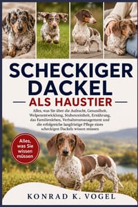 Scheckiger Dackel ALS Haustier: Alles, was Sie über die Aufzucht, Gesundheit, Welpenentwicklung, Stubenreinheit, Ernährung, das Familienleben, Verhalt cover