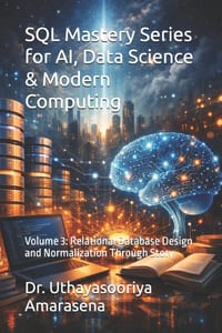 SQL Mastery Series for AI, Data Science & Modern Computing: Volume 3: Relational Database Design and Normalization Through Story cover