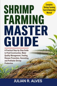 Shrimp Farming Master Guide: A Practical Step-by-Step Guide to Pond Construction, Water Quality Management, Feeding, Disease Prevention, Harvesting, a cover