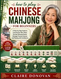 how to play Chinese mahjong for beginners: A Step-by-Step Guide to Learning the Tiles, Rules, Scoring, Winning Hands, Strategy, Practice Games, and Pl cover