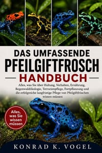 Das Umfassende Pfeilgiftfrosch-Handbuch: Alles, was Sie über Haltung, Verhalten, Ernährung, Regenwaldökologie, Terrarienpflege, Fortpflanzung und die cover