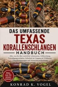 Das Umfassende Texas-Korallenschlangen-Handbuch: Alles, was Sie über natürliche Lebensweise, Giftforschung, Verteidigungsverhalten, Sicherheit im Umga cover