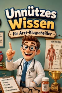 Unnützes Wissen für Arzt-Klugscheißer: Kuriose & witzige Fakten als Geschenk für Ärzte cover