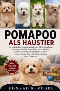 Pomapoo ALS Haustier: Der vollständige Einsteigerleitfaden zur Pflege, Erziehung, Fütterung, Fellpflege, Gesundheit, zum Verhalten, zur Sozialisierung cover