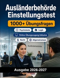 Ausl�nderbeh�rde Einstellungstest: Der gro�e Testtrainer f�r den �ffentlichen Dienst: Deutsch, Logik, Recht, Allgemeinwissen und Auswahlgespr�ch mit L cover