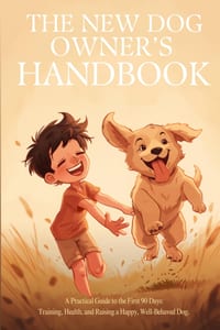 The New Dog Owner's Handbook: A Practical Guide to the First 90 Days: Training, Health, and Raising a Happy, Well-Behaved Dog cover