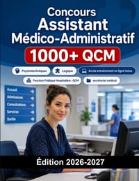 Concours Assistant Médico-Administratif: Fonction Publique Hospitalière: QCM, secrétariat médical, terminologie, cas pratique et oral cover