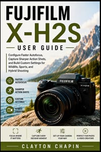 Fujifilm X-H2S User Guide: Configure Faster Autofocus, Capture Sharper Action Shots, and Build Custom Settings for Wildlife, Sports, and Hybrid Shooti cover