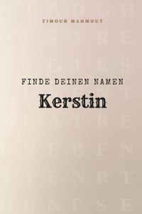 Finde Deinen Namen Kerstin: Ein Rätselbuch der besonderen Art - dein Name ist der Schlüssel cover