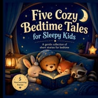 Five Cozy Bedtime Tales for Sleepy Kids: A Gentle Collection of Short Stories for Bed cover