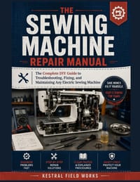 The Sewing Machine Repair Manual: The Complete DIY Guide to Troubleshooting, Fixing, and Maintaining Any Electric Sewing Machine cover