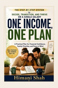 One Income, One Plan: Living on One Income Without Financial Fear or Debt: A step-by-step system to decide if you can afford it, transition safely, an cover