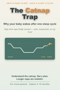 The Catnap Trap: Why Your Little One Wakes After One Sleep Cycle - and How to Help Short Naps Finally Connect (3- 12 Months) cover