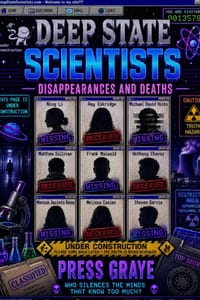 Deep State Scientists: Disappearances and Deaths cover
