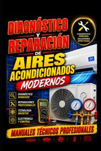 Diagnóstico y Reparación de Aires Acondicionados Modernos: Manuales técnicos profesionales cover