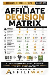 The Affiliate Decision Matrix: A Step-by-Step Framework for Vetting Programs, Reading Trust Signals, and Choosing the Right Offers Every Time cover