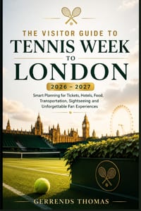 The Visitor Guide to Tennis Week in London 2026 - 2027: Smart Planning for Tickets, Hotels, Food, Transportation, Sightseeing and Unforgettable Fan Ex cover