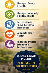 Sunshine Vitamin: The Essential Guide to Vitamin D for Modern Indian Lifestyles: world health health cover