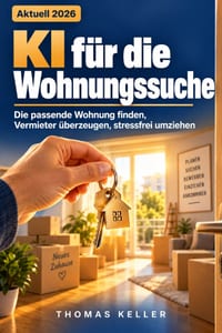 KI für die Wohnungssuche: Wie Sie mit künstlicher Intelligenz die passende Wohnung finden, Vermieter überzeugen und den Umzug stressfrei organisieren cover