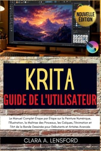 KRITA Guide de l'Utilisateur: Le Manuel Complet Étape par Étape sur la Peinture Numérique, l'Illustration, la Maîtrise des Pinceaux, les Calques, l'An cover