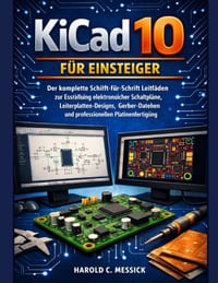 KiCad 10 FÜR EINSTEIGER: Der komplette Schiift-für-Schrift Leitfäden zur Essrelluing elektronuicher Schaltpläne, Leiterplatten-Designs, Gerber-Datehen cover