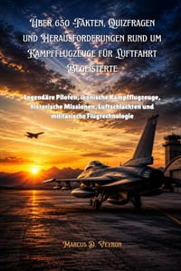 Über 650 Fakten, Quizfragen und Herausforderungen rund um Kampfflugzeuge für Luftfahrt Begeisterte: Legendäre Piloten, ikonische Kampfflugzeuge, histo cover